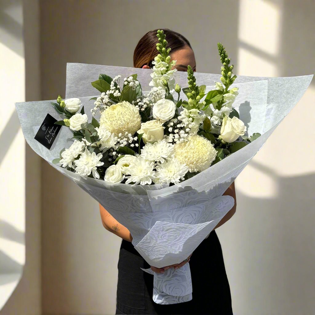 Snow White Bouquet - The Bloom Room 