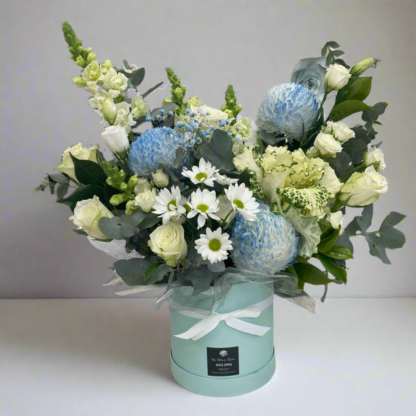 Blue & Purple Arrangement (Baby Boy)