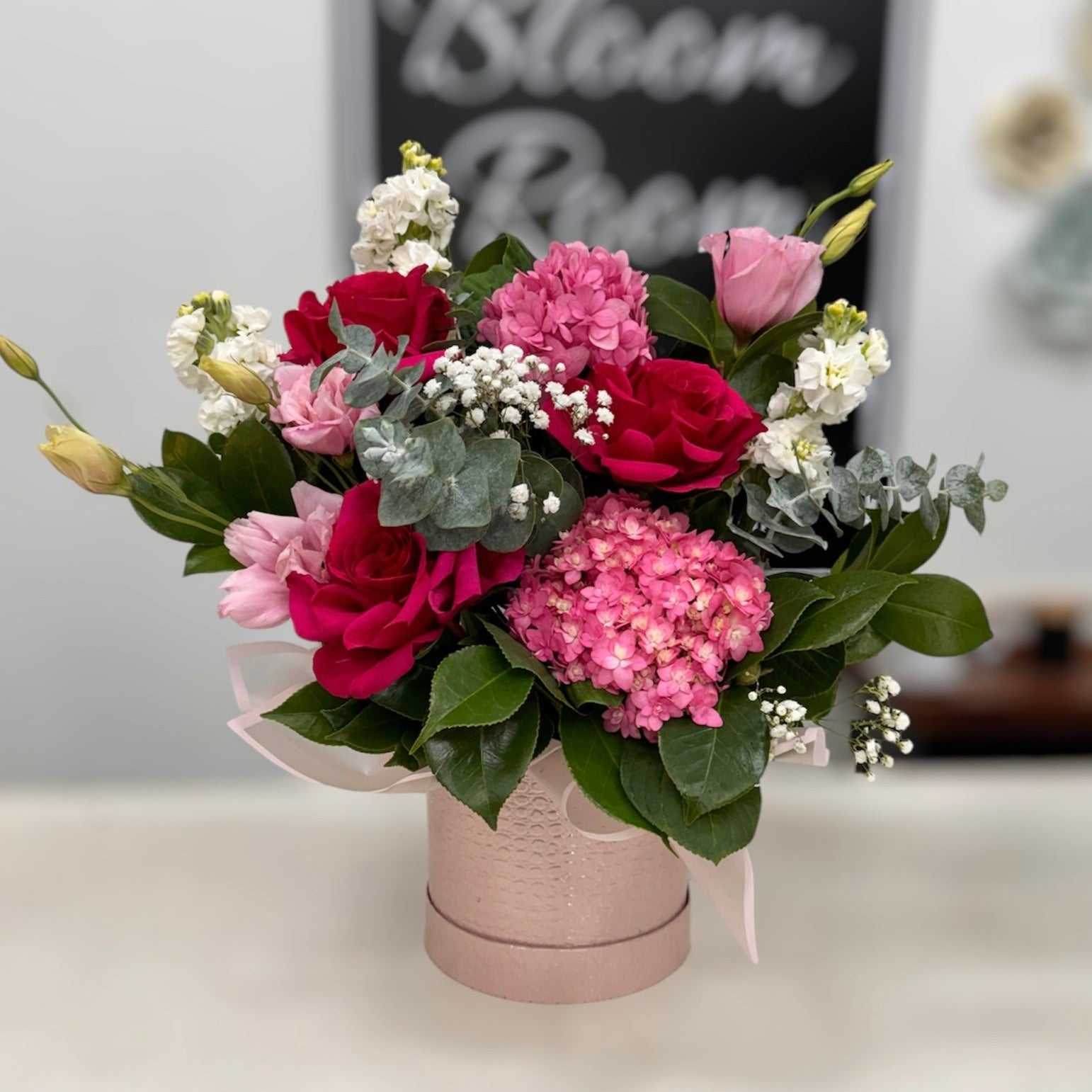 Glamour in Pink Luxe Arrangement - The Bloom Room 