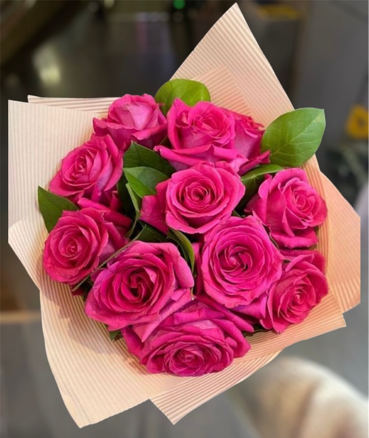 Pink Roses Bouquet - The Bloom Room 