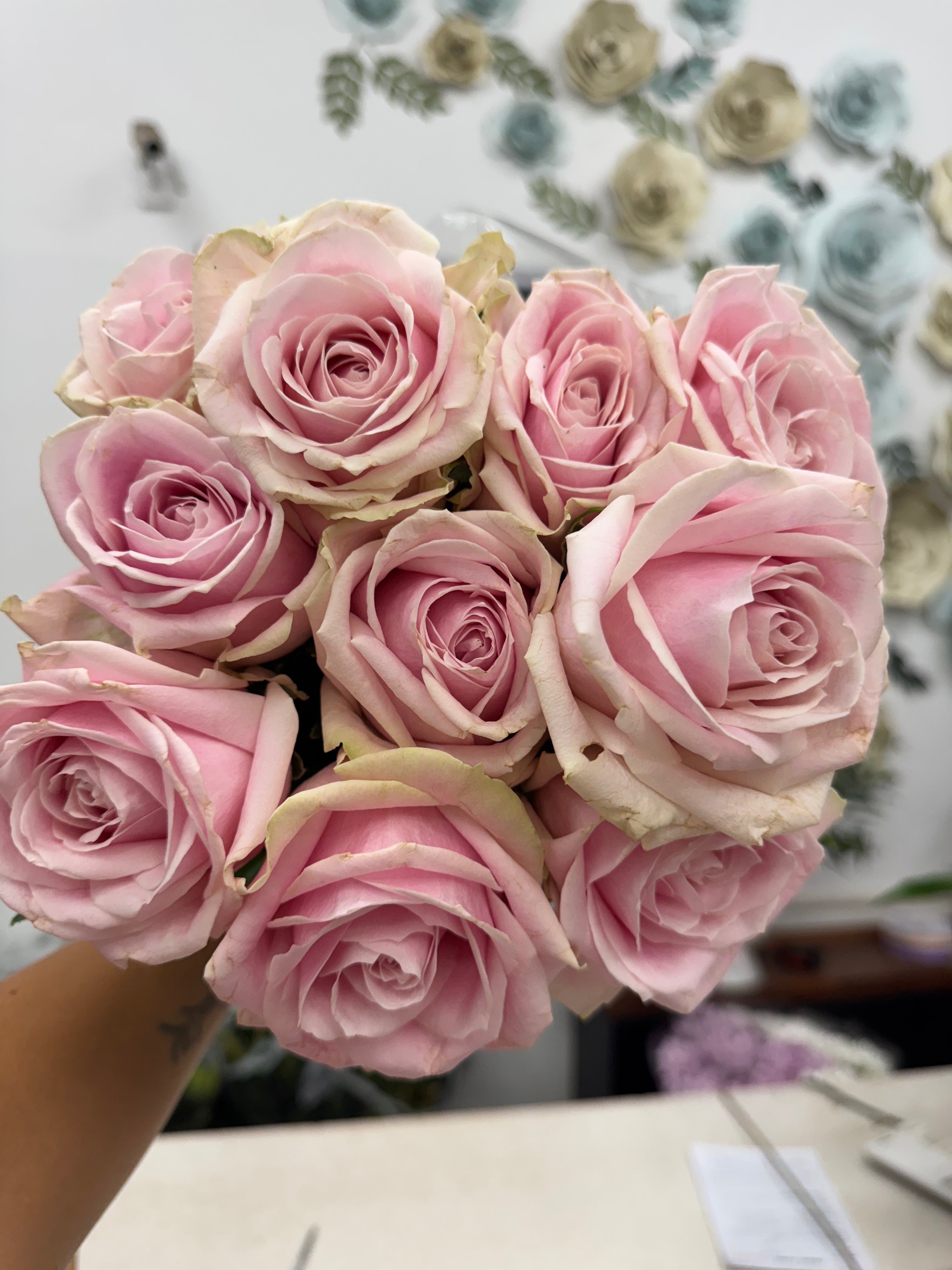 Pink Roses Bunch - The Bloom Room 