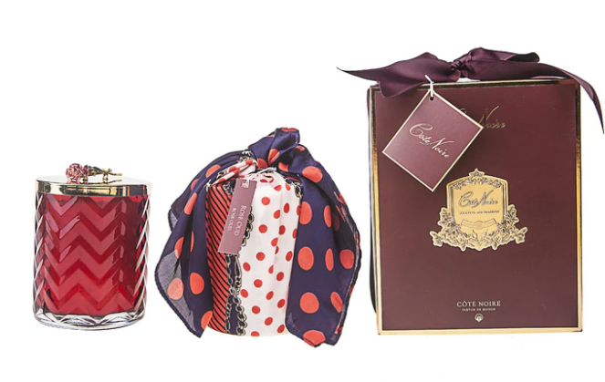 Cote Noire Limited Edition Candles & Silk Scarf Gift Box - The Bloom Room 